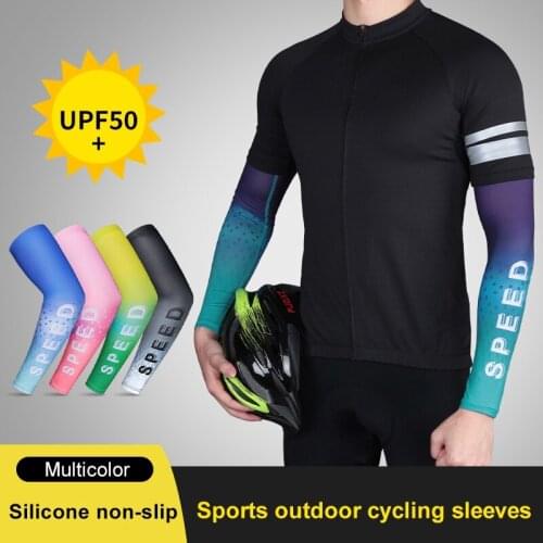 1 Pair Cycling Arm Sleeve Sports Basketball Arm Warmer Sunscreen UV Protection Ice Cooling Running Arm Elbow Protection Cover