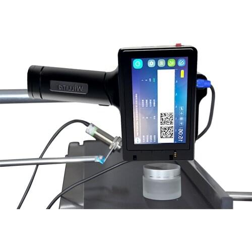 12.7mm Handheld Inkjet Printer 5" Touch Screen Coder Label QR Code Bar Code Production Date logo TIJ Printer