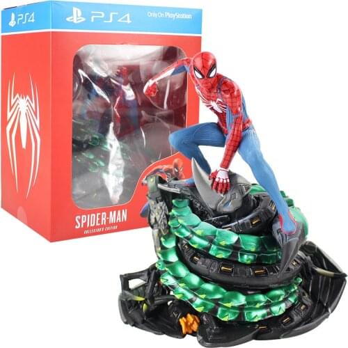 17cm The Avengers Super Heros Spider Man PS4 Game Spiderman Collectors Edition PVC Action Figure Collectible Model Toy