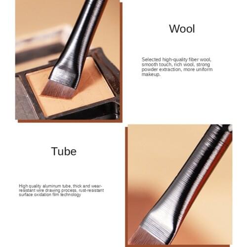 2pcs Brow Contour Brush Eyebrow Eyeliner Brush Professional Angled Eyebrow Brush Eye Brow Liner Brush Makeup Tools
