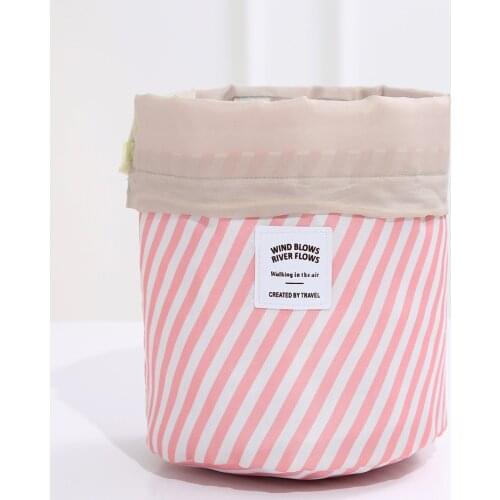 2020 New Storage Bag Round Waterproof Makeup Bag Travel Cosmetic bag Organizer Toiletry Makeup Bags For Women Ladies Box Neceser