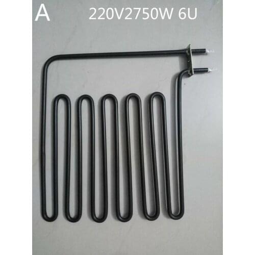 220V U Type 6U/4U/5U/2U Heating Tube gun-shaped Electric Heat Pipe Tubular Heater Elements 2750w/1750w/1100w/1200w