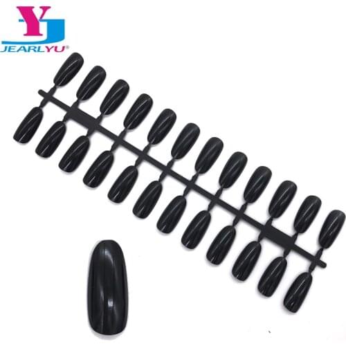 240 Tips Para Uhas Bagekkaj Display Stand Black Flase Nail Art Tips Color Practice UV Gel Polish Nail Trainer Fake Nails 10 Pcs