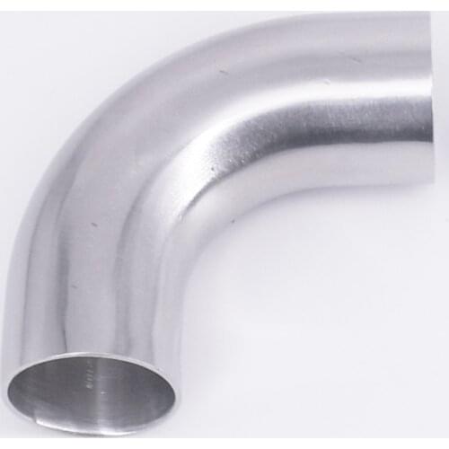 32mm 1.25" OD lengthen 20mm SUS 304 Stainless Steel Sanitary Butt Weld 90 Deg Elbow Pipe Fitting Homebrew Beer