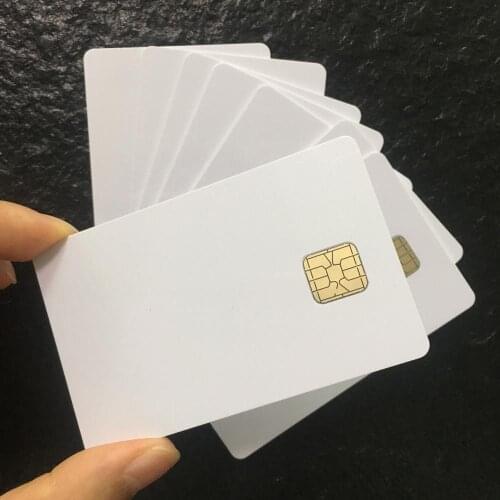 500pcs SLE4428 Big Chip Intelligent Secure Smart Contact Chip IC Card for Fargo Printer Printing