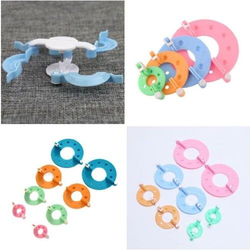 8 Pcs Pompom Maker Kit Knitting Crafts Different Sizes Plush Ball Making Tool DO