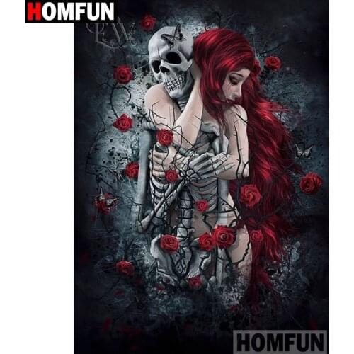 HOMFUN Full Square/Round Drill 5D DIY Diamond Painting "Shantou beauty" 3D Embroidery Cross Stitch 5D Home Decor A16021