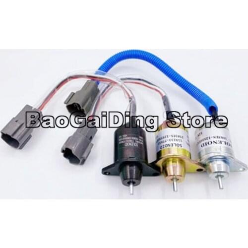 Car Fuel Shut Down Solenoid Valve for Hyundai Daewoo Komatsu For Replace Yanmar 4TNV94/98 Flameout 11923377932 1503ES-12S5SUC12S