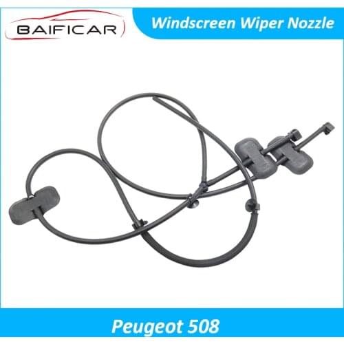 Baificar Brand New Genuine Windscreen Wiper Nozzle 2PCS Windshield Washer Cleaner Tube Front 9673401080 For Peugeot 508