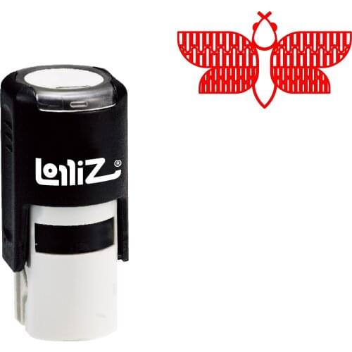 LolliZ Biomorphic Animal Symbol Series Design #84 Self-Inking Rubber Stamp