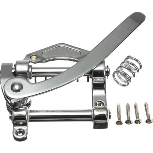 Zinc Alloy Guitar Tremolo Bridge Silver Vibrato Tailpiece For Electric Guitar