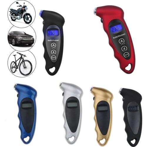 Sikeo Tire pressure gauge 0-150 PSI Backlight High-precision digital tire pressure monitoring car tire pressure gauge