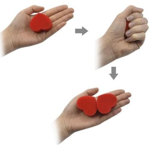 Sponge Hearts Close Up Magic Tricks Sponge Vanishing Heart Street Magic Props Set Classic Love Magic Accessories