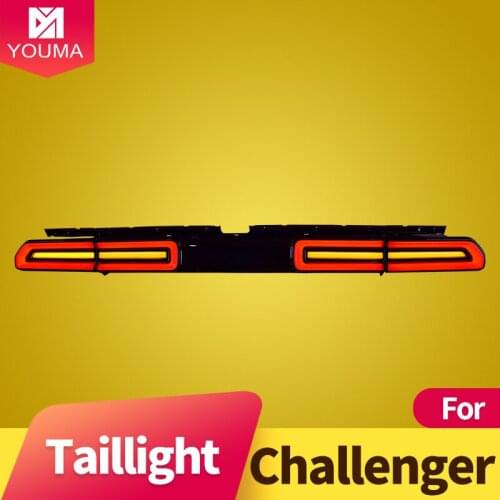 Taillight Assembly for Dodge Challenger 2008-2014 LED running light LED brake light LED sequential turn signal LED reverse light