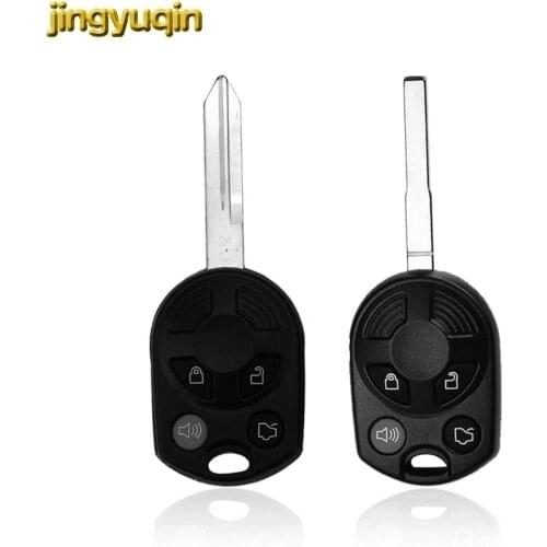 Jingyuqin Remote Key Shell Fob For Mercury FORD Edge Escape Expedition Flex Fusion Mustang Taurus Lincoln 4 Buttons Case