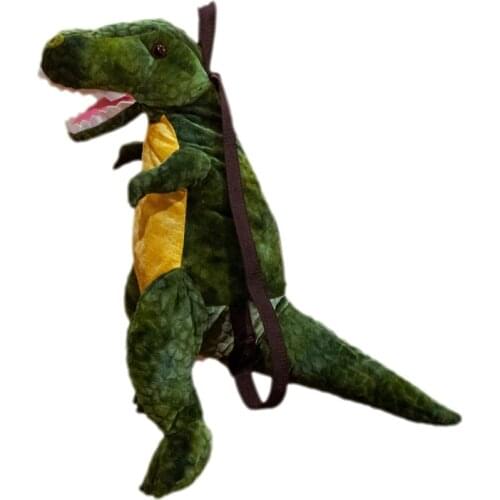 Creative 3D Plush Dinosaur Backpack Tyrannosaurus Backpack Stuffed Dinosaur Toy Children Shoulder Bag Gift Kids Toy For Boy