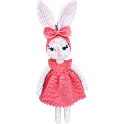 Rabbit Amigurumi Organic Mesh Toy Sleeping Friend
