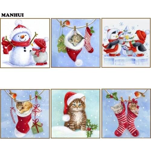 New DIY Diamond Painting Cross Stitch Picture Rhinestones Full Square Diamond Mosaic Christmas gift series MH526