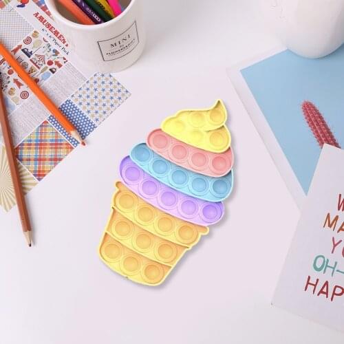 Bubble Sensory Toy Push Fidget ice cream Needs Squish Adult Child Funny Anti-stress Fidget Stress Reliver Toys dropshipping