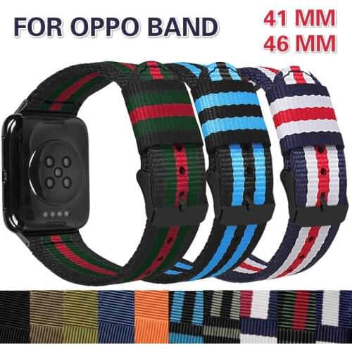 OPPO Nylon Strap For OPPO 41mm 46mm Smart Watch Strap Bracelet Replacement Strap For OPPO Watch Bracelet Accessories