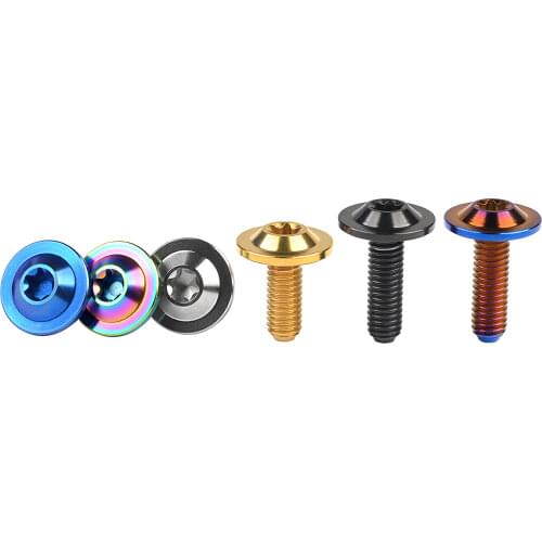 Xingxi Titanium Ti Bolt M6 x 15 20mm Dish Torx Head Screw for Riding Shell Modification TC4 Bolts Accessories Fastener