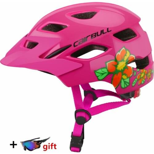 Children Bike Helmet Kids Size 50~57cm Fit for 5~13 Years Red Mtb Cycling Helmet Bicycle safety protection Sport Helmets