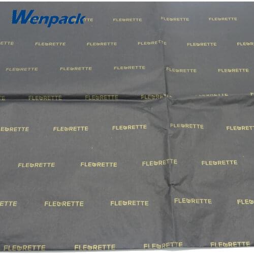 Custom printed logo waterproof thin wrapping tissue paper
