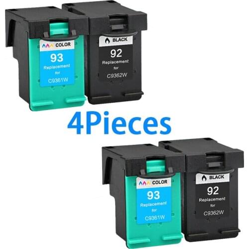 XiongCai Compatible ink cartridges For Hp 92 93 Photosmart C3100 7830 C3180 Deskjet 5440 C3180 PSC 1510 1510xi For HP92 For HP93