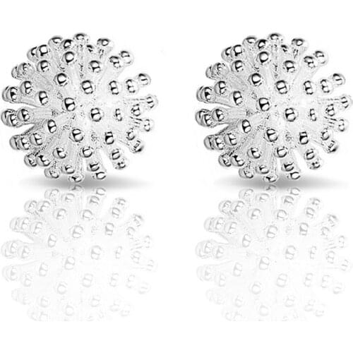 Female Snowflake Stud Earring Plata Jewelry High Quality Wedding Engagement Double Earrings For Women