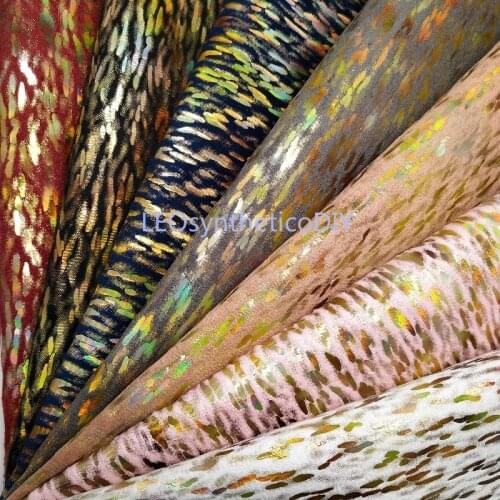 1PC 21X29CM Faux Leather Fabric, Iridescent Synthetic Leather Sheets, Cuero Sintetico Vinyl Fabric For Bow LEOsyntheticoDIY T231