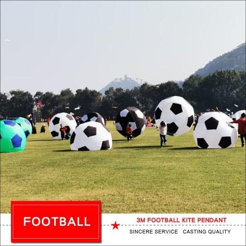 3M Football Kite Pendant for Audlts High Quality Soft Inflatable 3D Solid Flying Kites