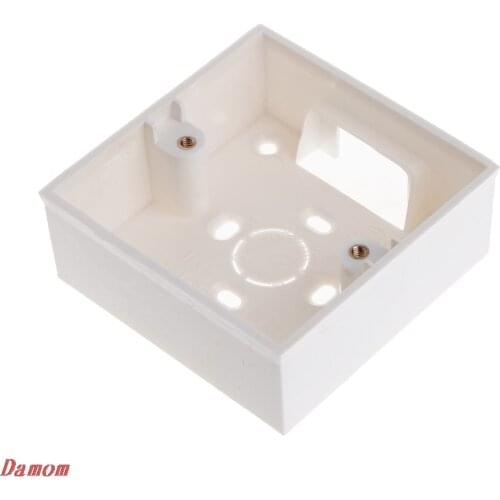 86X86 PVC Junction Box Wall Mount Cassette For Switch Socket Base Xinp