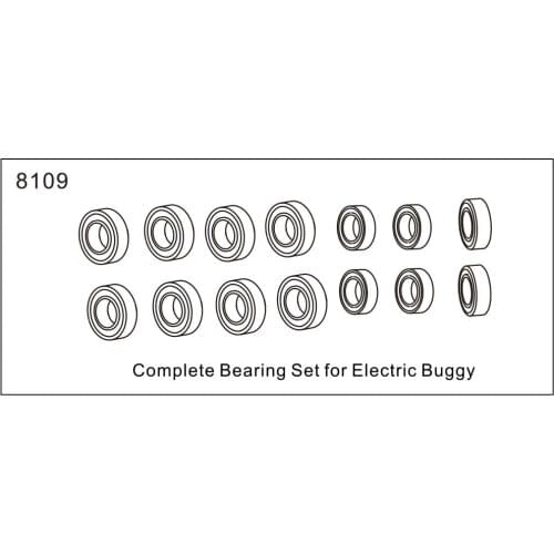 ZD racing EX07 accessories super sports car 1/7 original accessories 8109 bearing combination