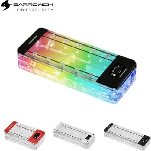 Barrowch boxfish series acrylic square smart digital water tank water cooling FBRE1-150Y