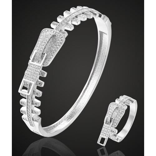 Zlxgirl copper cubic zircon zipper bangle & Bracelet Anniversary Jewelry Europe Design copper Bracelet Bijoux Love Bangles
