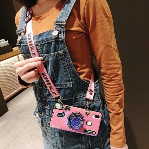 Camera Case for Huawei Honor 7A 7C 7S 7X Lanyard Case Huawei Mate 10 Lite 9 Pro 8 P10 Lite P8 Lite 2017 Covers Shell Funda