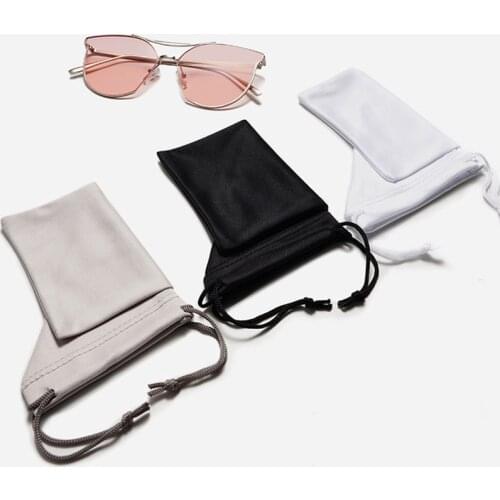 New Hot Sale Sunglasses Bag Drawstring Pouch Myopia Glasses Case Soft Eyeglasses Pocket Spectacles Cloth Bag Eyewear Accessories