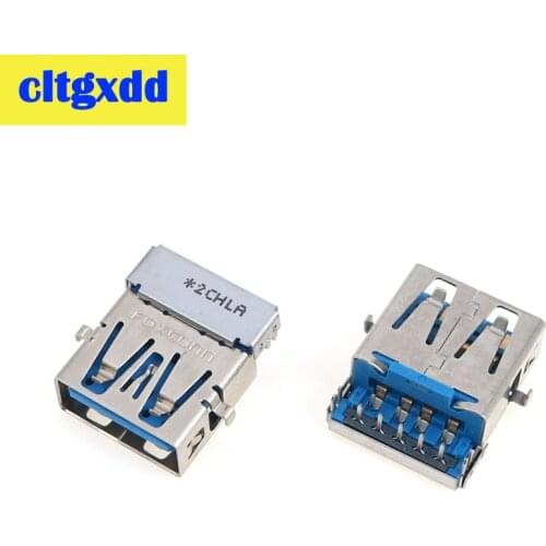 Cltgxdd 10 pcs/Lot USB 3.0 Socket Laptop Notebook 3.0 USB Jack Port Female Socket Connector For DELL Vostro V3360 For Sony VAIO