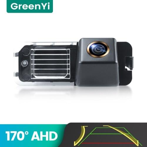 GreenYi 170° AHD 720P Trajectory Car Rear View Camera For VW Volkswagen Polo 6R Golf 6 Passat CC MK6 Magotan Bora Reversing 4pin