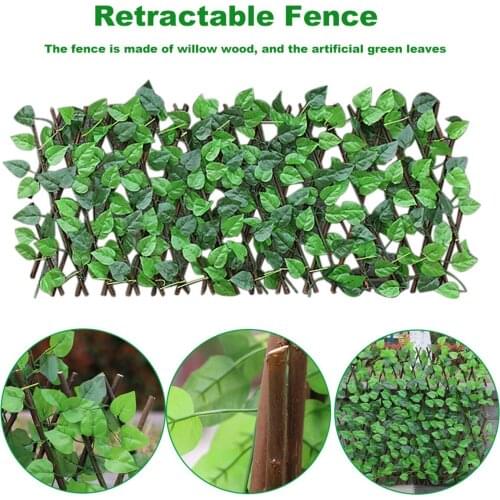 Simulation Garden Fence Environmental Protection Stretchable Decoration Green Home Balcony Wall Supermarket Restaurant Cafe