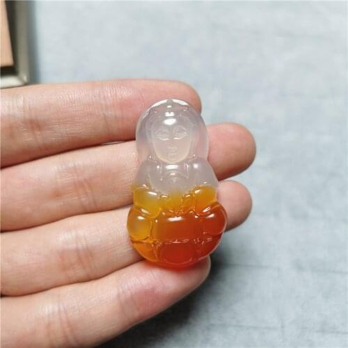 Classic Real Natural Jade Guanyin Pendants Necklaces Hand Carved Prayer Gemstone Necklace Men Women Fine Jewelry Gifts Drop Ship