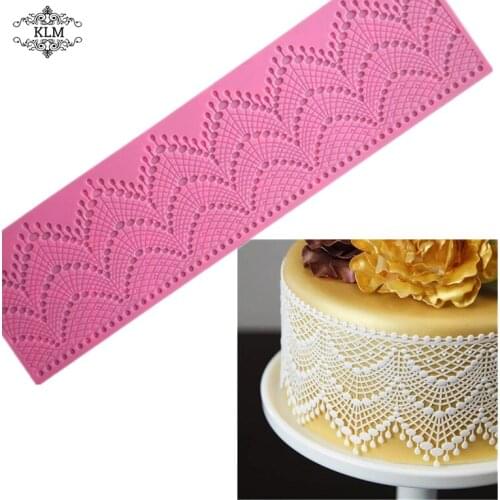 KLM cake lace decoration silicone mold chocolate candy paste embossing tool