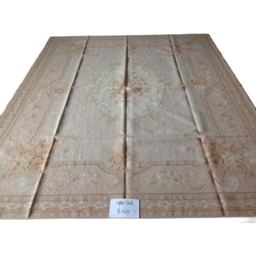 Free shipping 8'X10' French Aubusson weave rugs handmade aubusson carpets