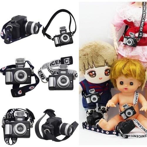Doll Toys Camera Mini Simulation Cameras for Doll Accessories Kids Birthday Gift Dolls House Decoration Accessory