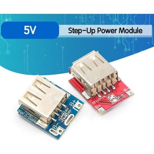Mini 5V 1A Power Bank Charger Circuit Board Charging Step Up Boost Power Module 1S/2S Case Shell 18650 Lithium Battery DIY Kit