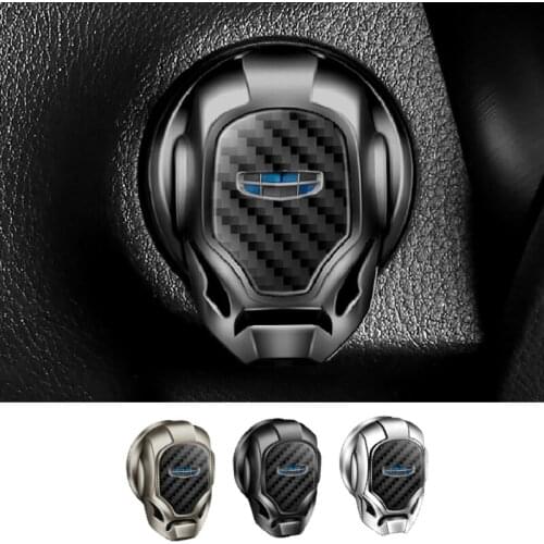 For Geely Emgrand EC7 X7 7 GE GT EV8 EX7 Vision CK GE MK Bl King Kong Gx7 Car Ignition Device Cover Stickers Styling Accessories