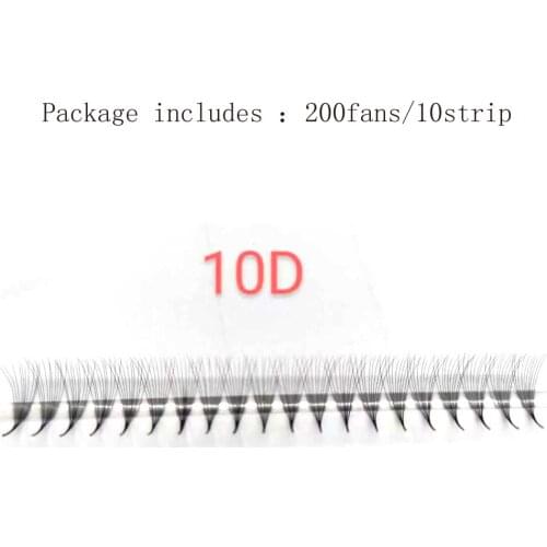 NEW Narrow Thin Stem Pre Made Volume Fans Lash 5D/6D/8D/10D/ Sharp Stem Pointy Base Premade Fans Lash Extension Supplies