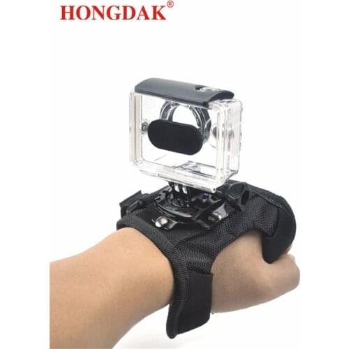360 Degree Rotation Gopros Camera Band Strap Glove Type Wrist Belt Strap for Sport Camera