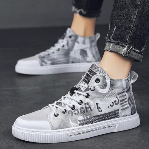 Casual sport high Fashion shoes Light spring Sneakers lona hot white para Breathable casuales breathable espadrilles Casual man