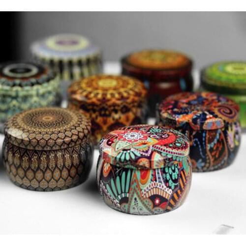 Durable Lacquer Tinplate Box Jewelry Box Candy Tin Tea Packaging Tins Cans Jars Candy Box Convenient Containers Food Hot Sale